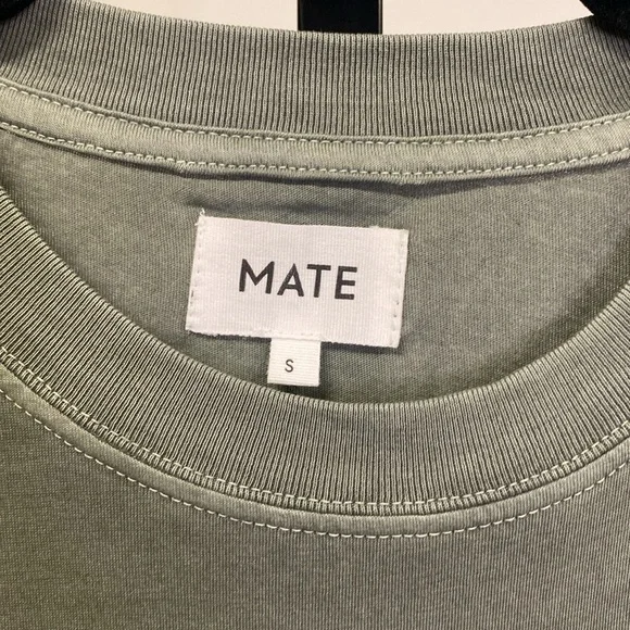 MATE the Label Organic Cotton Long Sleeve Tee In Forest - Picture 3 of 7